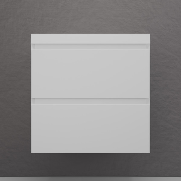 Изображение товара Тумба под умывальник Symbolite Манхэттен 60 Plus 2 ящика (подвесная, белый матовый)