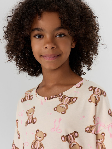 Изображение товара Сорочка детская Mark Formelle 577717 (р.98-52, мишки на пудровом)