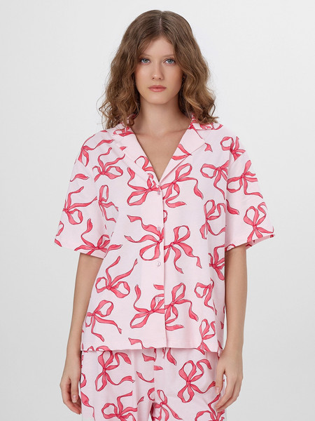 Изображение товара Пижама Mark Formelle 592554 (р.164/170-92-98, бантики на вишневом)