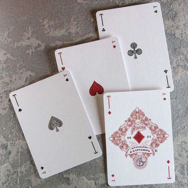 Изображение товара Игральные карты Картбюро Синкевича Новые Атласные ATLAS-RED