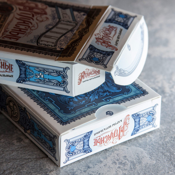 Изображение товара Игральные карты Картбюро Синкевича Новые Атласные ATLAS-BLUE