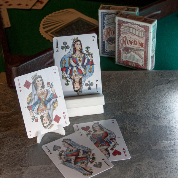 Изображение товара Игральные карты Картбюро Синкевича Новые Атласные ATLAS-BLUE