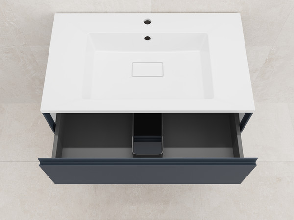 Изображение товара Тумба под умывальник Symbolite Лима 80 Line Plus 2 ящика (графит)