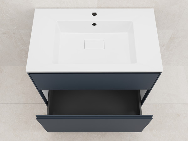 Изображение товара Тумба под умывальник Symbolite Лима 80 Line Plus 2 ящика (графит)