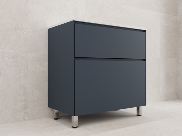 Изображение товара Тумба под умывальник Symbolite Лима 80 Line Plus 2 ящика (графит)