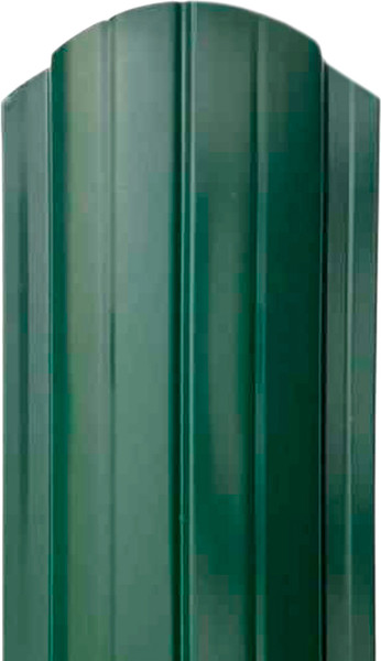 Изображение товара Штакетник металлический Комплектпрофиль Европланка 110мм Глянцевый RAL 6005/6005 ПЭ 0.45x1200мм (1.2м, 10шт)