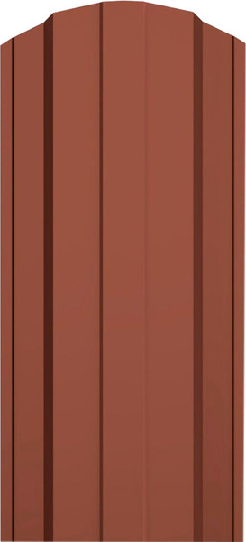 Изображение товара Штакетник металлический Комплектпрофиль Трапеция 115мм Глянцевый RAL 8017/8017 ПЭ 0.45x1500мм (1.5м, 10шт)