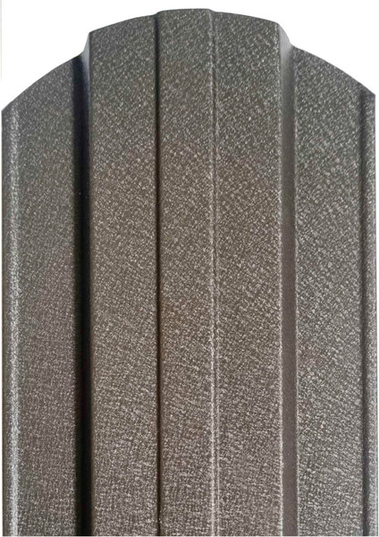 Изображение товара Штакетник металлический Комплектпрофиль Трапеция 115мм Матовый RAL 8019/8019 ПЭ 0.45x1500мм (1.5м, 10шт)