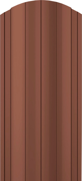 Изображение товара Штакетник металлический Комплектпрофиль Европланка 110мм Глянцевый RAL 8017/8017 ПЭ 0.45x1500мм (1.5м, 10шт)