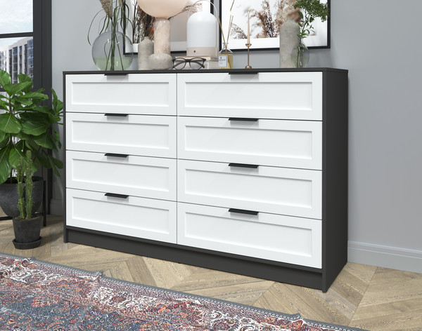 Изображение товара Комод Интерлиния Концепт Тренд КТ-К157 (антрацит/белый)