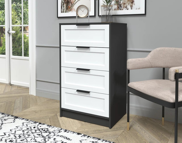 Изображение товара Комод Интерлиния Концепт Тренд КТ-К60 (антрацит/белый)