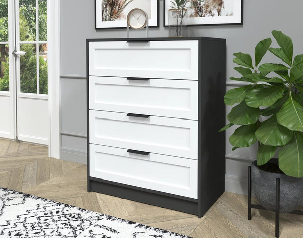 Изображение товара Комод Интерлиния Концепт Тренд КТ-К80 (антрацит/белый)