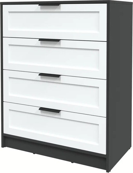 Изображение товара Комод Интерлиния Концепт Тренд КТ-К80 (антрацит/белый)
