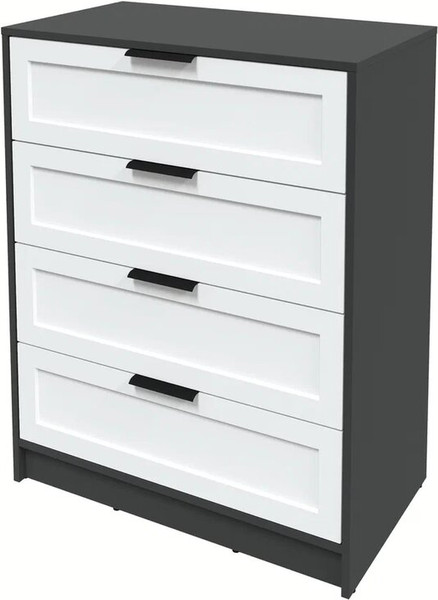 Изображение товара Комод Интерлиния Концепт Тренд КТ-К80 (антрацит/белый)
