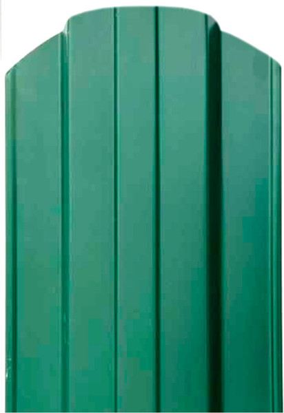 Изображение товара Штакетник металлический Комплектпрофиль Трапеция 115мм Глянцевый RAL 6005/6005 ПЭ 0.45x1700мм (1.7м, 10шт)