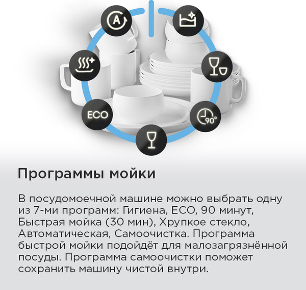 Изображение товара Посудомоечная машина Maunfeld MWF45230W