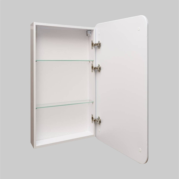 Изображение товара Шкаф с зеркалом для ванной Symbolite Каре 40x80 универсальное (с подсветкой, сенсор с диммером на зеркале)