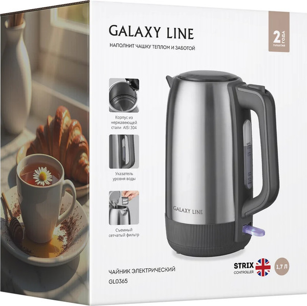 Изображение товара Электрочайник Galaxy GL 0365 (серый)