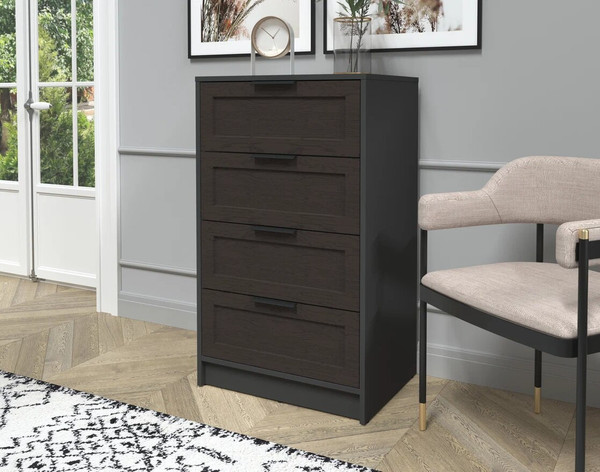 Изображение товара Комод Интерлиния Концепт Тренд КТ-К60 (антрацит/дуб английский)