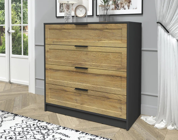 Изображение товара Комод Интерлиния Концепт Тренд КТ-К100 (антрацит/дуб вотан)