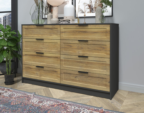 Изображение товара Комод Интерлиния Концепт Тренд КТ-К157 (антрацит/дуб вотан)