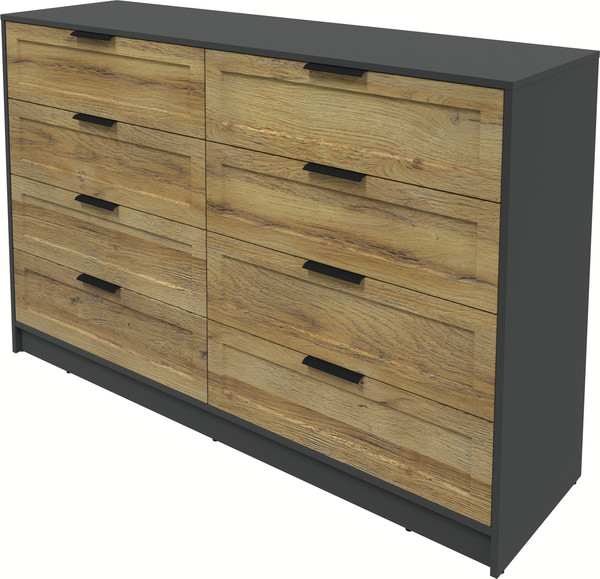 Изображение товара Комод Интерлиния Концепт Тренд КТ-К157 (антрацит/дуб вотан)