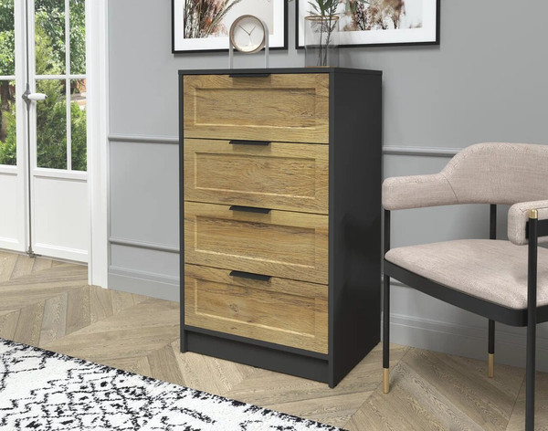 Изображение товара Комод Интерлиния Концепт Тренд КТ-К60 (антрацит/дуб вотан)