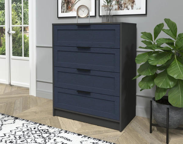 Изображение товара Комод Интерлиния Концепт Тренд КТ-К80 (антрацит/дуб королевский)