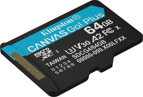 Изображение товара Карта памяти Kingston SDCG4/64GB micro SDXC Canvas Go Plus