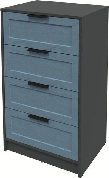 Изображение товара Комод Интерлиния Концепт Тренд КТ-К60 (антрацит/дуб лазурный)