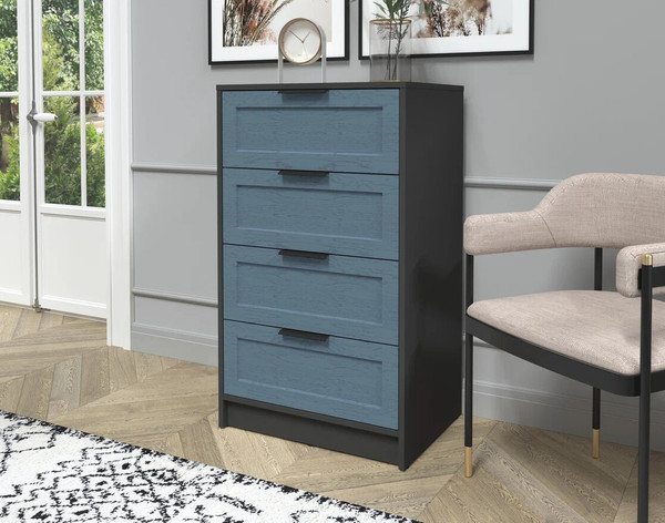 Изображение товара Комод Интерлиния Концепт Тренд КТ-К60 (антрацит/дуб лазурный)