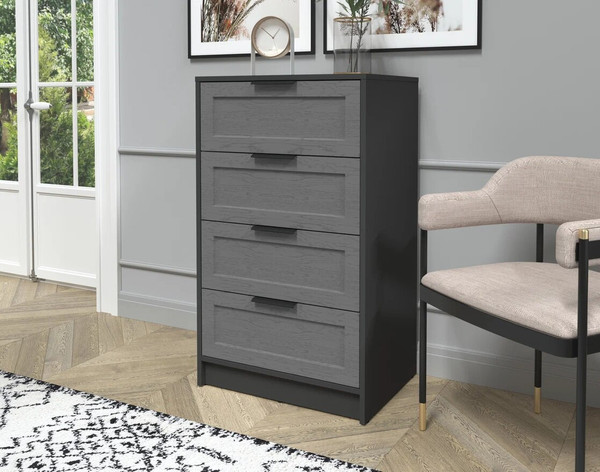 Изображение товара Комод Интерлиния Концепт Тренд КТ-К60 (антрацит/дуб серый)