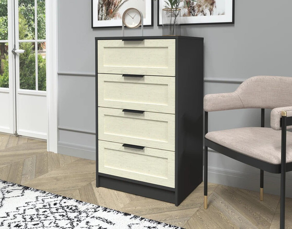 Изображение товара Комод Интерлиния Концепт Тренд КТ-К60 (антрацит/дуб снежный)