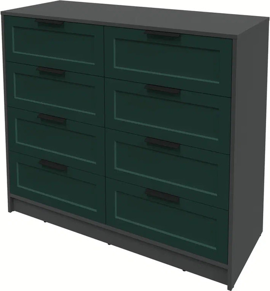 Изображение товара Комод Интерлиния Концепт Тренд КТ-К117 (антрацит/изумруд)