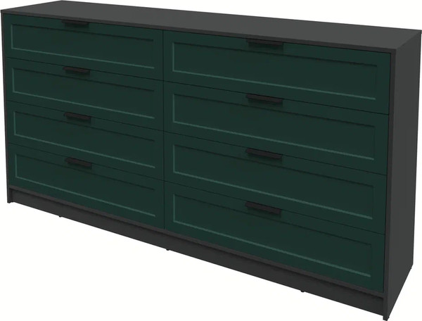 Изображение товара Комод Интерлиния Концепт Тренд КТ-К197 (антрацит/изумруд)