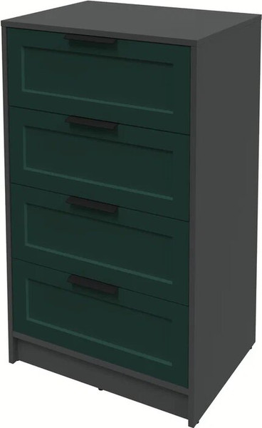 Изображение товара Комод Интерлиния Концепт Тренд КТ-К60 (антрацит/изумруд)