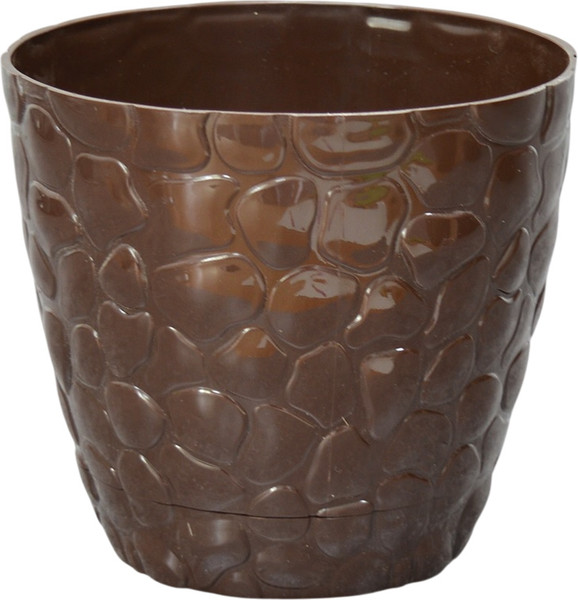 Изображение товара Кашпо Русспласт Камешки № 3 / РП-2113 (шоколадный)