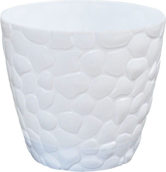 Изображение товара Кашпо Русспласт Камешки № 4 / РП-2114 (белый)
