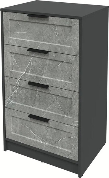 Изображение товара Комод Интерлиния Концепт Тренд КТ-К60 (антрацит/керамика)