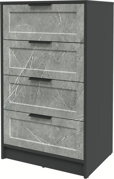 Изображение товара Комод Интерлиния Концепт Тренд КТ-К60 (антрацит/керамика)