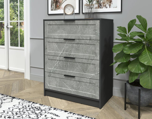 Изображение товара Комод Интерлиния Концепт Тренд КТ-К80 (антрацит/керамика)