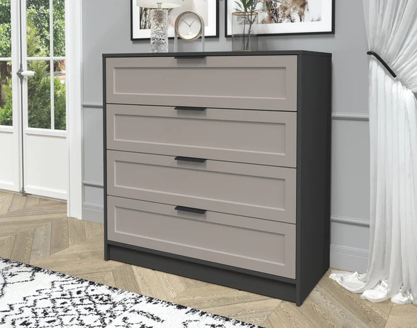 Изображение товара Комод Интерлиния Концепт Тренд КТ-К100 (антрацит/луна)