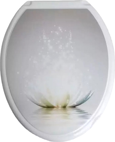 Изображение товара Крышка для унитаза Русспласт Лотос / РП-813 (белый)