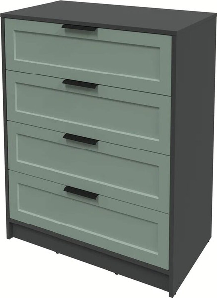 Изображение товара Комод Интерлиния Концепт Тренд КТ-К80 (антрацит/мята)