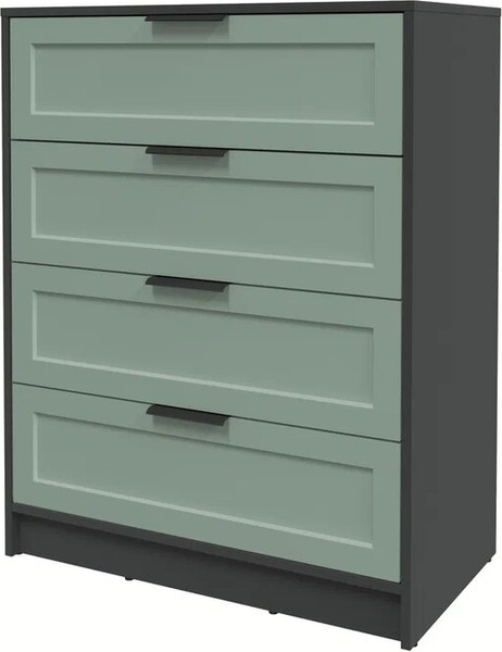 Изображение товара Комод Интерлиния Концепт Тренд КТ-К80 (антрацит/мята)