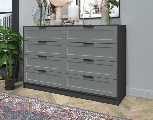 Изображение товара Комод Интерлиния Концепт Тренд КТ-К157 (антрацит/серый)