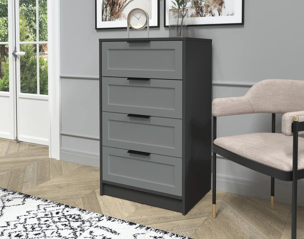 Изображение товара Комод Интерлиния Концепт Тренд КТ-К60 (антрацит/серый)