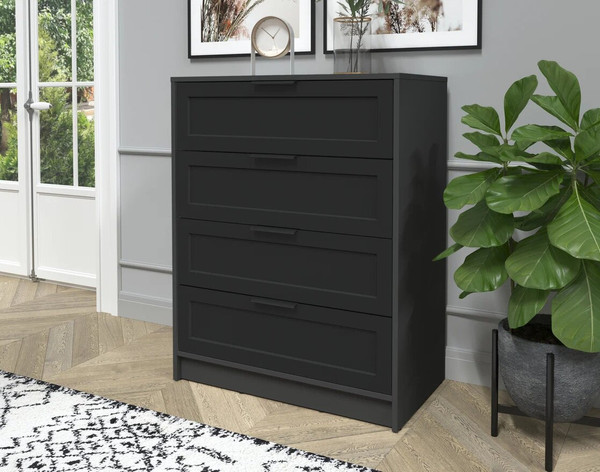 Изображение товара Комод Интерлиния Концепт Тренд КТ-К80 (антрацит/черный)