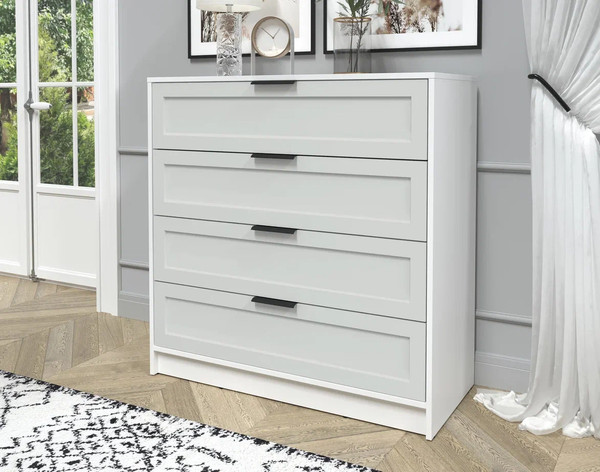 Изображение товара Комод Интерлиния Концепт Тренд КТ-К100 (белый платинум/грей)