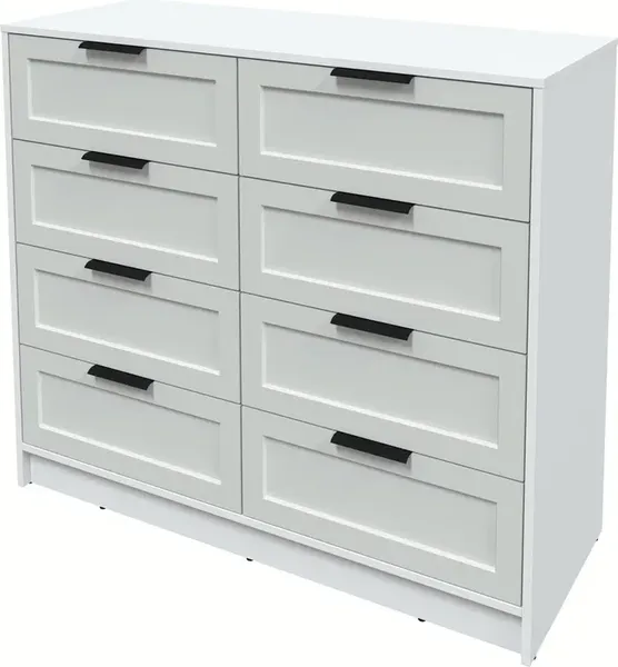 Изображение товара Комод Интерлиния Концепт Тренд КТ-К117 (белый платинум/грей)